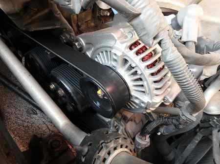 Alternator replacement to repair car charging system