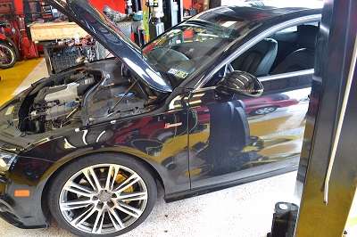 Engine Repair on Audi Car at Auto Service Experts