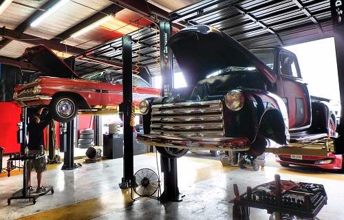 Scheduled Maintenance on 51 Chevy Truck Chevrolet Impala at Auto Service Experts