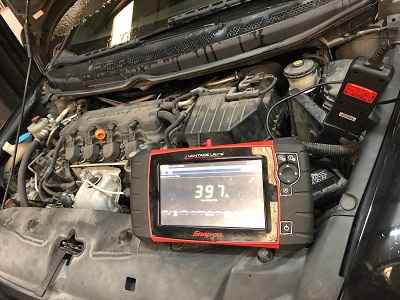 Car charging diagnostics on Honda Civic