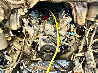 Remanufactured Engine Being Installed in 2021 Chevy Express Van.