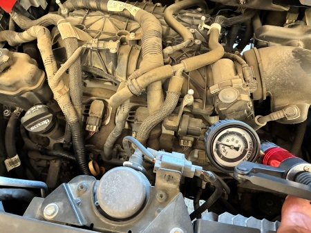 Evap purge valve and vacuum test to diagnose fuel system performance problem - Auto Repair San Antonio | Auto Service Experts Professional EVAP System Diagnosis including purge valve test and vacuum test.