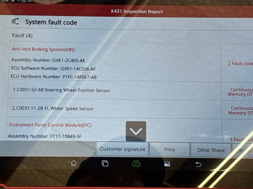 2017 Ford Transit Connect ABS Fault Scan Codes 1 - Auto Repair San Antonio | Auto Service Experts 2017 Ford Transit Connect ABS Fault Scan Codes 1