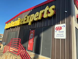 Auto Service Experts Hill Country Village Auto Repair shop displays AAA authorization - Auto Repair San Antonio | Auto Service Experts Auto Service Experts auto repair shop in Hill Country Village proudly displays AAA authorization sign in front of building.
