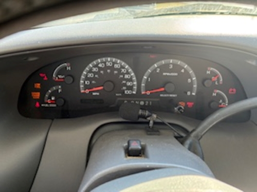 Check engine light diagnostic in Hill Country Village at Auto Service Experts - Auto Repair San Antonio | Auto Service Experts Car dashboard with check engine light illuminated brought from Hill Country Village for diagnostic testing.