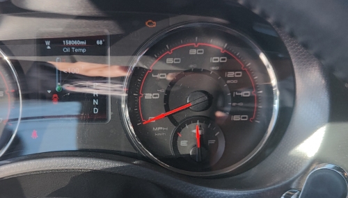 Dodge Charger Gauge Working after diagnostic repair - Auto Repair San Antonio | Auto Service Experts Dodge Charger instrument cluster showing the fuel gauge working normally after Body Control Module replacement.