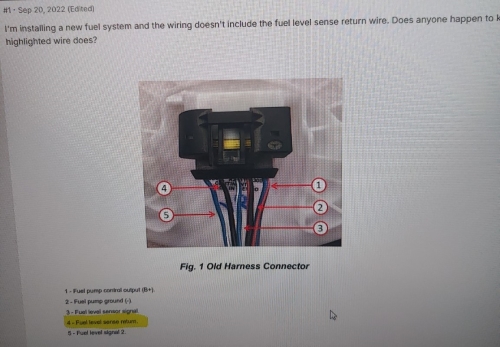 Pin Relocation Diagram for Electrical Repair - Auto Repair San Antonio | Auto Service Experts Pin relocation reference image used to confirm cavity identification during fuel pump connector repin.