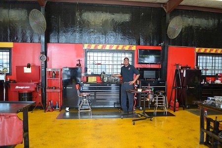 Auto Service Experts San Antonio Vehicle Repair Shop Meets Safety Standards - Auto Repair San Antonio | Auto Service Experts Auto Service Experts vehicle repair shop in San Antonio Tx is demonstrating auto repair safety practices including clean, organized, and properly stored automotive equipment in good working condition.