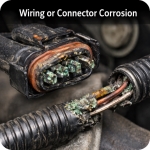 ABS Wiring Connector Corrosion Diagnosis Auto Service Experts San Antonio - Auto Repair San Antonio | Auto Service Experts Corroded ABS wiring connector causing signal interruption during ABS light diagnostics at Auto Service Experts in San Antonio