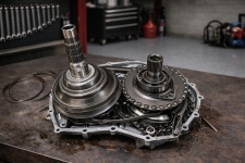 honda-cvt-belt-drive-internal-close-up-inspection – Auto Repair San Antonio | Auto Service Experts Close-up of the internal CVT belt and pulley system showing how ratio control works, used to explain low-speed shudder caused by incorrect fluid, with inspection performed at Auto Service Experts in San Antonio to confirm no mechanical damage before service