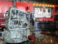 Transmission Slipping Diagnosis | Auto Service Experts San Antonio β Auto Repair San Antonio | Auto Service Experts ASE technician diagnosing transmission slipping between gears at Auto Service Experts in San Antonio.